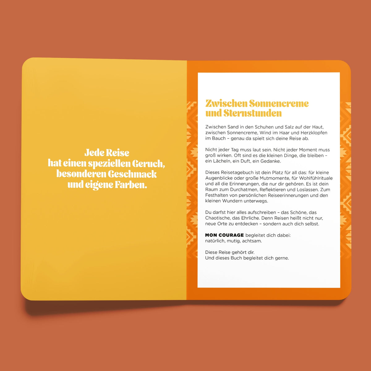 Geschenk: Achtsamkeits Reisetagebuch