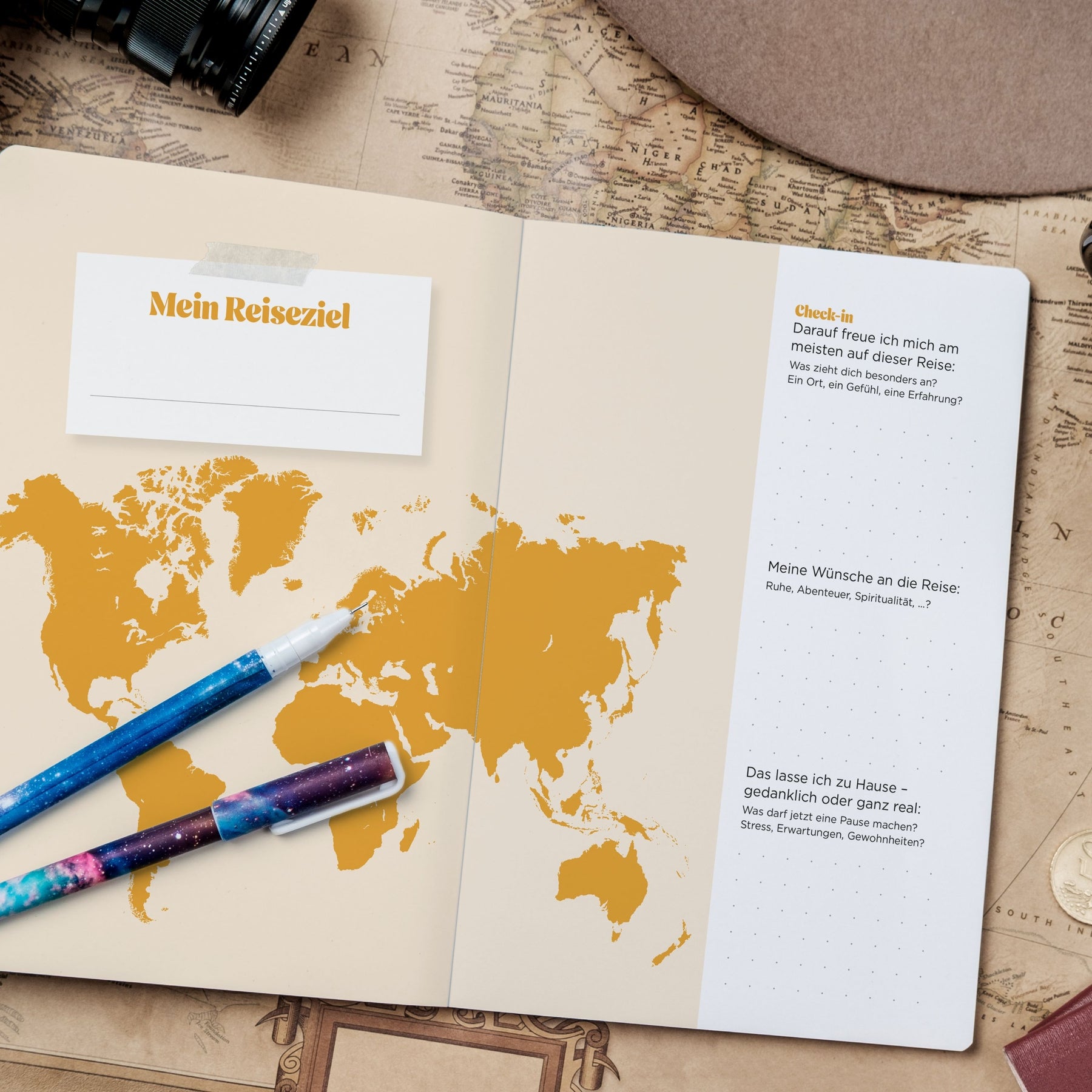 Geschenk: Achtsamkeits Reisetagebuch