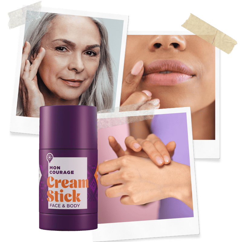 Der Cream Stick in der Anwendung: Gesicht, Lippen und Hände