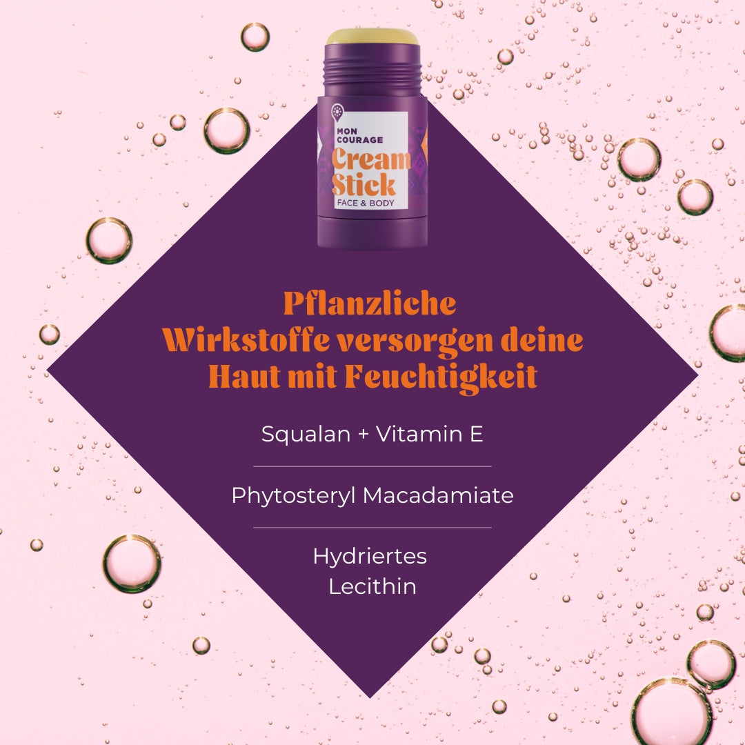 Cream Stick versorgt die Haut mit Feuchtigkeit