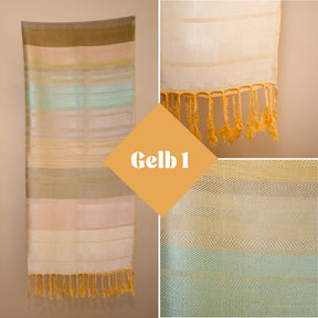 Handgewebter Schal aus Sabra Seide