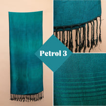 Handgewebter Schal aus Sabra Seide