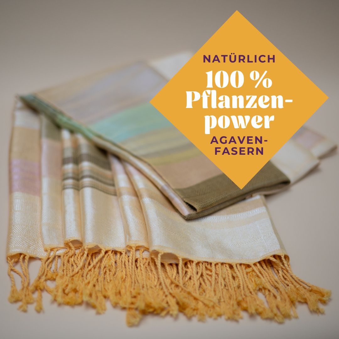 Handgewebter Schal aus Sabra Seide