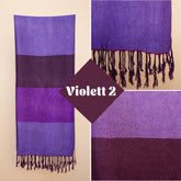 Handgewebter Schal aus Sabra Seide