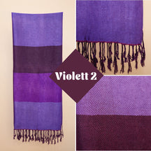 Handgewebter Schal aus Sabra Seide