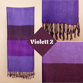 Handgewebter Schal aus Sabra Seide