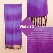 Handgewebter Schal aus Sabra Seide