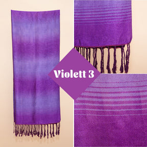 Handgewebter Schal aus Sabra Seide